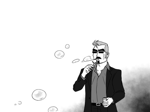 blowing bubbles